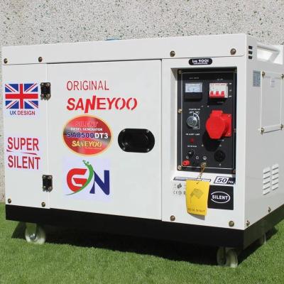 China Hot sale 6KW diesel generator air cooled genset diesel generator low price sound proof diesel generators SA8500DT3 for sale