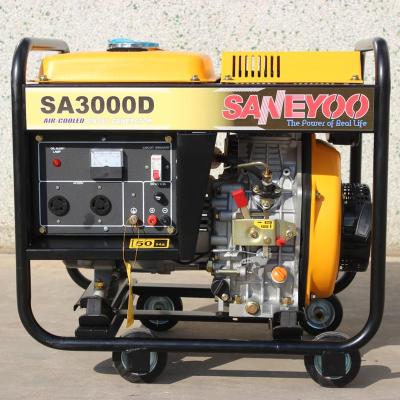 China Diesel Silent Generator/Portable Diesel Generator Saneyo SA3000D Hot Sale 2.8kw 3.0kw SA3000D for sale