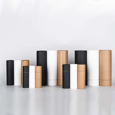 China Biodegradable Eco Friendly Cosmetic Containers Cardboard Paper Tube Packaging , Kraft Lipstick Deodorant Cardboard Boxes Packaging Tubes for sale