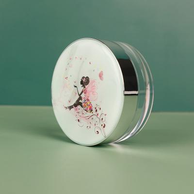 China Recyclable Hot Sale Makeup Custom Pressed Mirror Round Shape Empty Loose Powder Case for sale