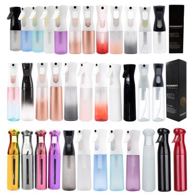 China Personal Care Har Salon Mist 200ml Plastic Fine Spray Bottle,Eco-friendly 200ml Black Hair Mist Spray Custom Empty Plastic Bottle for sale