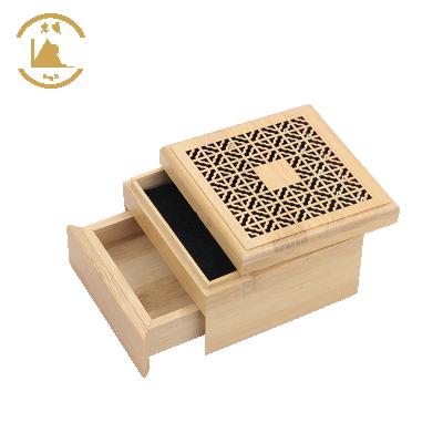 China Double Layer Wooden Box Direct Design Muiti HongShun Factory Bamboo Incense Censer for sale