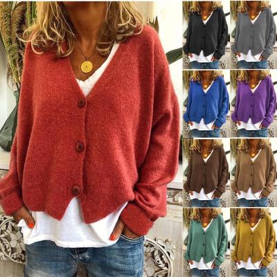 China Anti-wrinkle 2022 autumn and winter bursts casual loose sweater knitting cardigan for sale