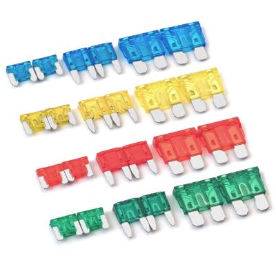 China Automotive LOW VOLTAGE 2A Low Voltage Fuse Auto Fuses To 40A Car Fuse 10a/15a/20a Zinc Alloy Car Fuse Set Small Car Insert Fuse for sale