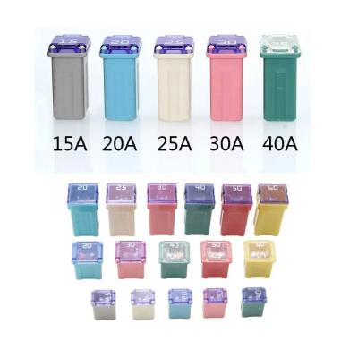 China Micro Car Auto Square LOW VOLTAGE 15A 20A 25A 30A 40A 60A Insurance Plug In Fuse for sale