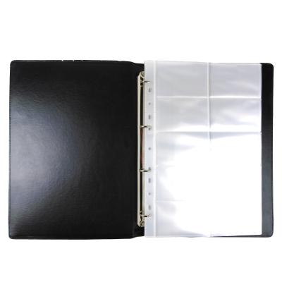 China 2020 Best Vintage PU Business Card Holder Book 200 Card Slots Selling Black Leather Name Card Holder for sale