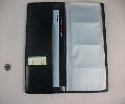 China ENGLAND NAME 2020 Best Business Pu Leather Cover PVC Pocket Company Name Selling Card Holder for sale