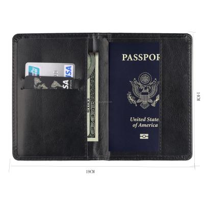 China Cheap High Quality Custom Passport Cover Card Holder Travel Passport Leather Holder for sale