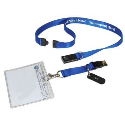 China Custom logo heat transfer/silk screen/polyester woven printing Google neck usb lanyards with card holder for office workers for sale