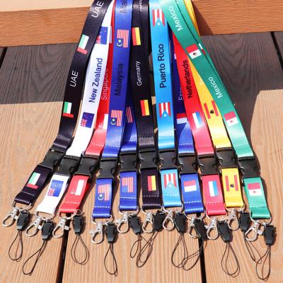 China Promotional Cheap Custom Loose Sublimation Key Chain Lanyards With Logo Custom Polyester Lanyard for sale