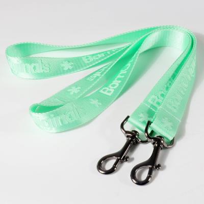 China Promotional Gift OEM Custom White Woven Polyester Nylon Plain Personalized Logo Printed Nylon Lanyard Custom for sale