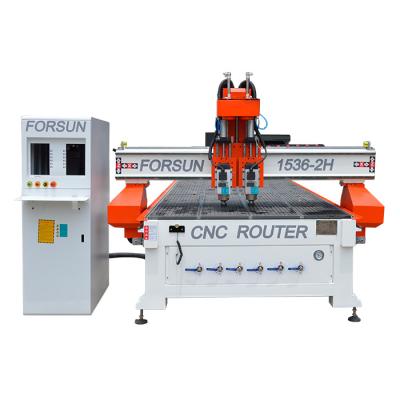 China Hotel Distributors Agents Required FS1536 CNC Router Engraver Wood Door Design Multi Spindle Machine for sale