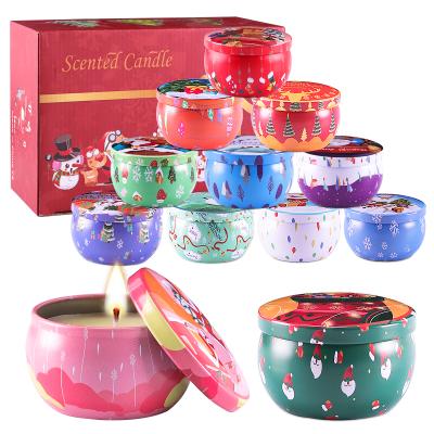 China Luxury High End Candle Custom Scented Candles Custom Wholesale Scented Jar Candles Portable Tin Jar for sale