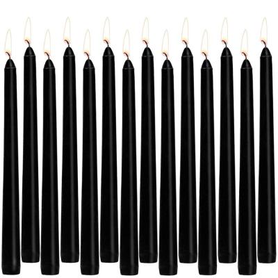 China Cheap Price Household Paraffin Wax Black Tapper Dinner Candle Te koop