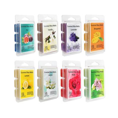 Κίνα Set of 8pcs Amazon Hot Sell Wholesale Colorful Clamshell Aroma Scented Soy Candles Wax Cube Melts προς πώληση