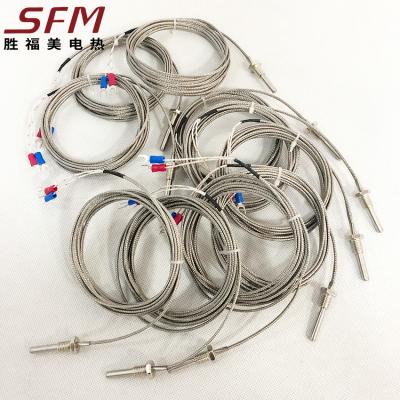 China 2021 Factory Price RTD PVC Armored Fiberglass Thermocouple Waterproof And Insulation Temperature Industry Two Wire Sensor for sale