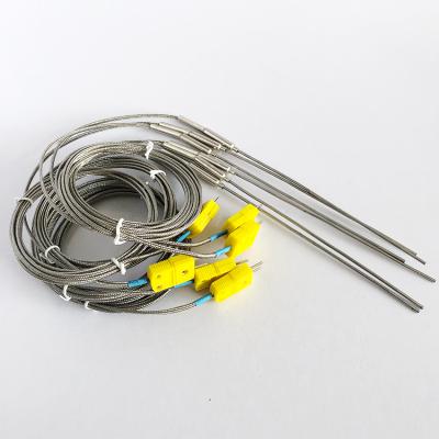 China 2021 Factory Price RTD PVC Armored Fiberglass Thermocouple Waterproof And Insulation Temperature Industry Two Wire Sensor for sale