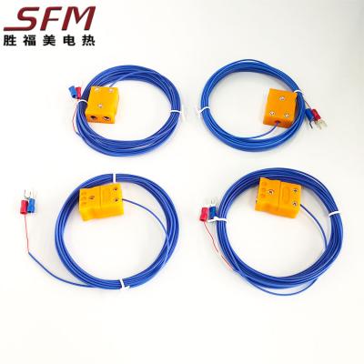 China Waterproof and Insulation SFM Standard Plug and Cable Assembled MI Type K Thermocouple for sale