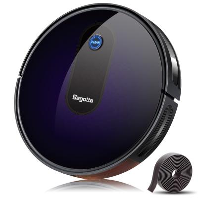 China Hotel Bagotte BG600Max 2020 2600 Mah Wifi Mobile App to House Slim Head Smart 5 Alexa Water Wet Dry Mini Robot Vacuum Cleaner for sale