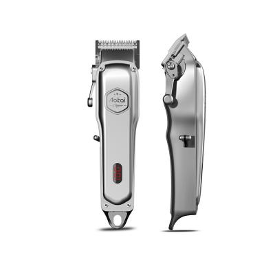 China Car LCD Display Clipper Hair Trimmer Metal Shell Hair Trimmer Men Electric Quick Filling Salon for sale