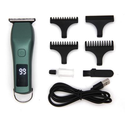 China Rechargeable Household Hair Trimmer LCD Digital Display Household Electric USB Rechargeable for sale