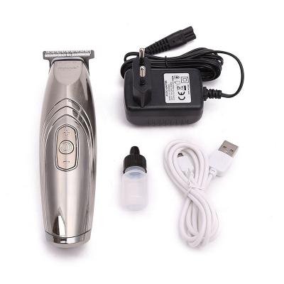 China Easy Professional Hair Trimmer Display Power Screen LCD USB Rechargeable Oil Refill Clipper for sale