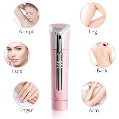 China Rechargeable Electric Car Eyebrow Trimmer Epilator Female Body Facial Shape Hair Removal Mini Painless Razor Shaver for sale