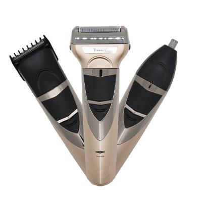 China Beard Single Trimmer Razor Blade Rechargeable Shaver For Electric Men Shaving Machine Face Massager Grooming Set 3 In1 Multifunction Use for sale