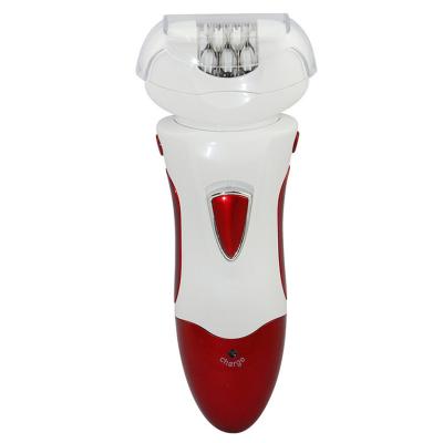 China Household 4in1 Waterproof Lady Epilator Hair Remover Electric Shaver Clippers Foot Facial Cleaning Sharpener for sale