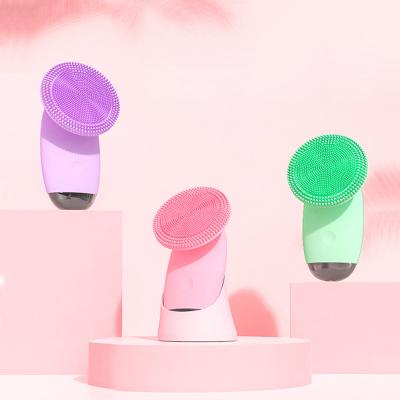 China Multifunctional DEEP CLEANSING Beauty Sonic Instrument Face Cleaning Brush Soft Facial Product Silicone Electric Device Skin Care for sale