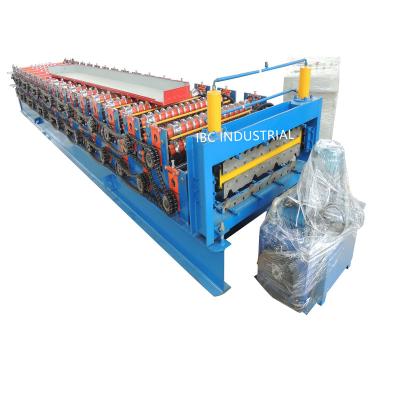 China Building Material Shops 2022 Year Hot Sale 840 Trapezoidal Metal Sheet Wave Profile Roofing Panel Roll Forming Machine For Building Material Machinery for sale