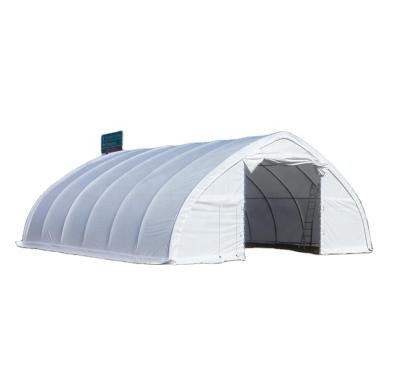 China Car Park Buildings Top 20m Peak Dome Steel Dome Shelter Curved Steel Building for sale