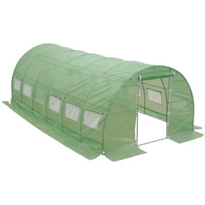 China Dome Roof Main Green House 10Ft x 30Ft Round Prefab Roof Agricultural Garden Mini Tent for sale