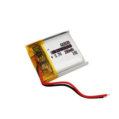 China Cheap price hot sale consumer electronics 3.7V 602020 200 mAh small lithium ion polymer rechargeable battery for consumer electronics for sale