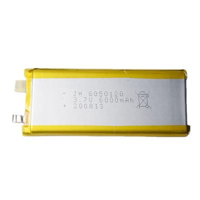 China Consumer electronics 37battery 6000mah lithium polymer 3.7v lipo 8050120 rechargeable battery with mole_x connector for consumer electronics for sale