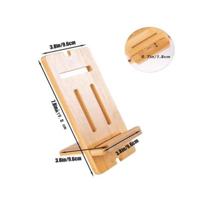 China Adjustable Handmade Solid Wooden Wooden Phone Docking Stand Holder Phone Charging Station for sale