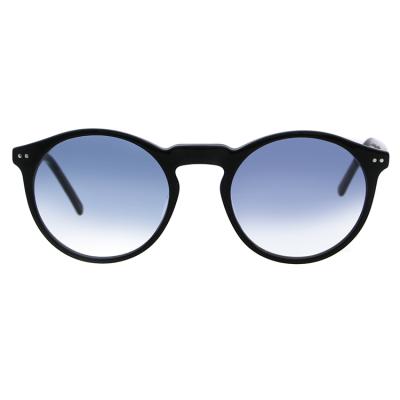 China Fashion Sun Glasses Shape Acetate Unisex Round Frame Polarized Glass Sun Glasses Sunglasses for sale