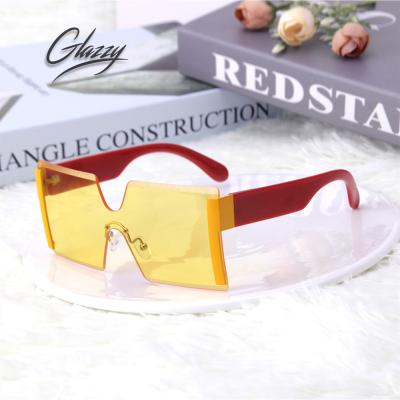 China Fashion sunglasses wholesale shape instead rimless fashionable women big oversized sunglasses shades frames for sale