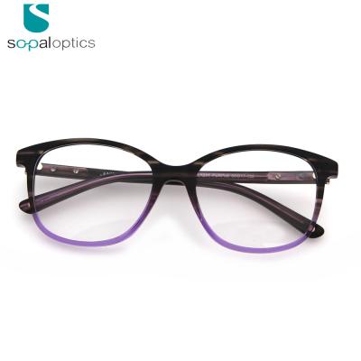 China 2020 Hot Selling Colorful Acetate Frame 2020 Gradient Frame Acetate Frame Glasses For Women for sale