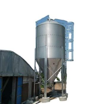 China Small Farming Industry Feed Silos 3-30 Ton Capacity Poultry Galvanized Feed Bins For Farming Feed Tank For Sale for sale