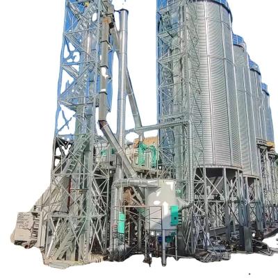 China Grain Storage 50Ton-10000 Ton Maize Paddy Barley Sorghum Cereal Bolted Storage Silos Galvanized Steel Grain Silos for sale