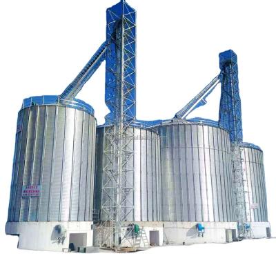 China Agriculture Industry Grain Silos Rice Storage Silos 50t- 10000t Grain Silo Hopper Golden Bottom Galvanized Steel for sale