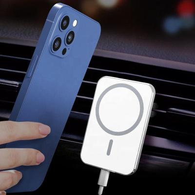 China Cell Phone 15w Mag Saf Wireless Charger Car Phone Holder For iPhone Air Vent Mount Car Fast Qi Wireless Charging Magnetic Charger for sale