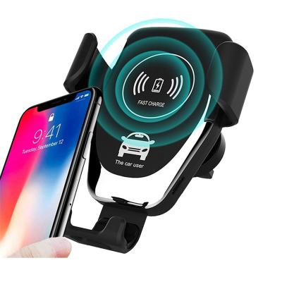 China 360 Rotate QI Car Phone Charger Magnetic Car Mount Holder 10W Wireless Fast Charging Wireless Charger Magnet Phone Holder for sale