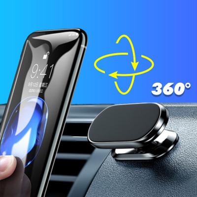 China Mini Air Vent Mobile Cell 360 Rotation Car Magnetic Universal Metal Phone Holder Band Type Magnetic Holder for sale