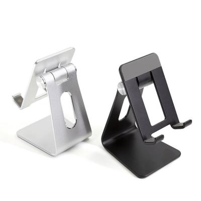 China Adjustable Portable Aluminum Flexible Folding Stable Universal Tablet Stand Phone Holder Desk Mount for sale