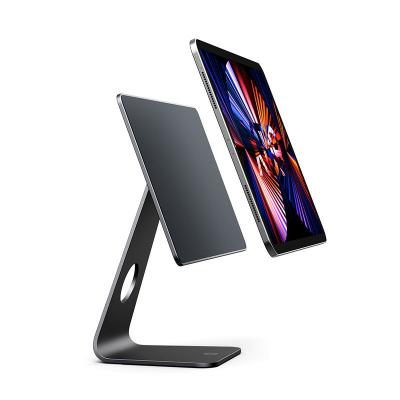 China Height Adjustable Universal Metal Tablet Holder Stand Desk 360 Degree Rotating Strong Magnetic Tablet Stand for Ipad 7.9 10.2 12.9 for sale