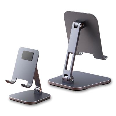 China Mobile Phone Tablet Adjustable Portable Universal Folding Desk Stand Display Holder Aluminum Adjustable Desk Stand for sale