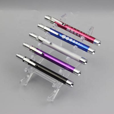 China Aluminum Alloy Handheld Clip Touch Switch Medical Nurse Pen Torch LED Penlight for sale