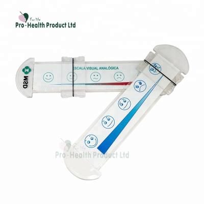 China HIPS+AS Logo Customized Medical Pain Assessment Plastic Scale Ruler for sale